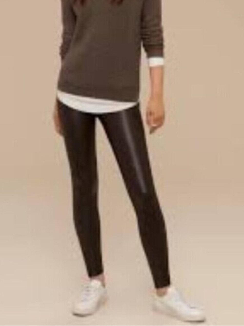 Aritzia Wilfred Free Daria Legging Espresso Brown XS
